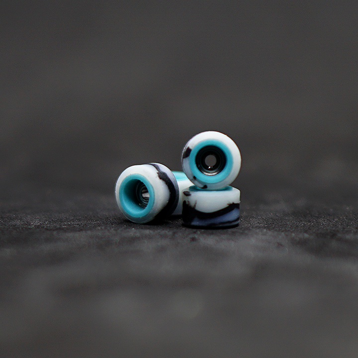 Oak Wheels x Flatface V3 Marble on Turquoise